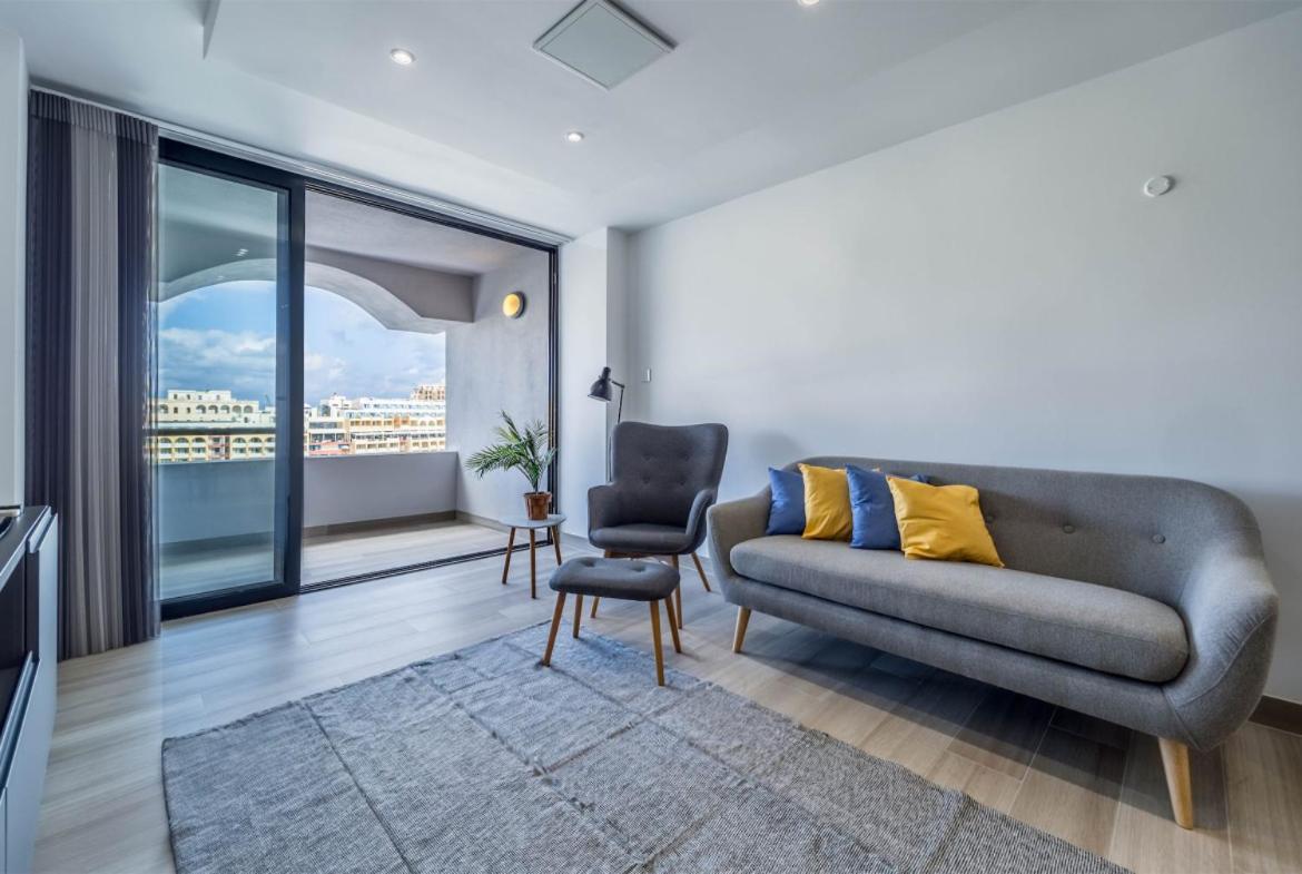 Deluxe Seaview Apartment St. Julian's Exterior foto